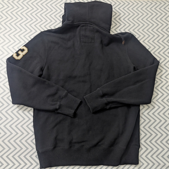 Roots Canada Embroidered Black Zip Hoodie Size Small - Picture 4 of 8